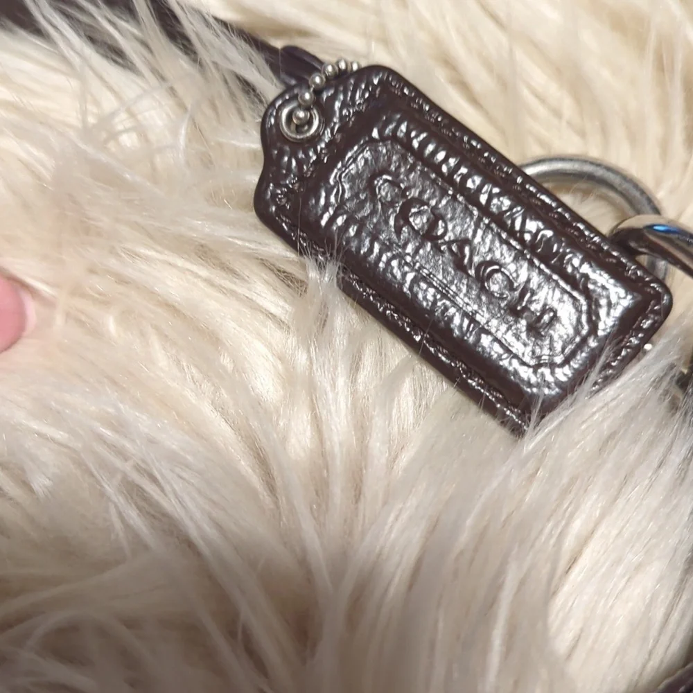 Coach Signature Beige and Brown Shoulder Bag - Picture 3 of 8